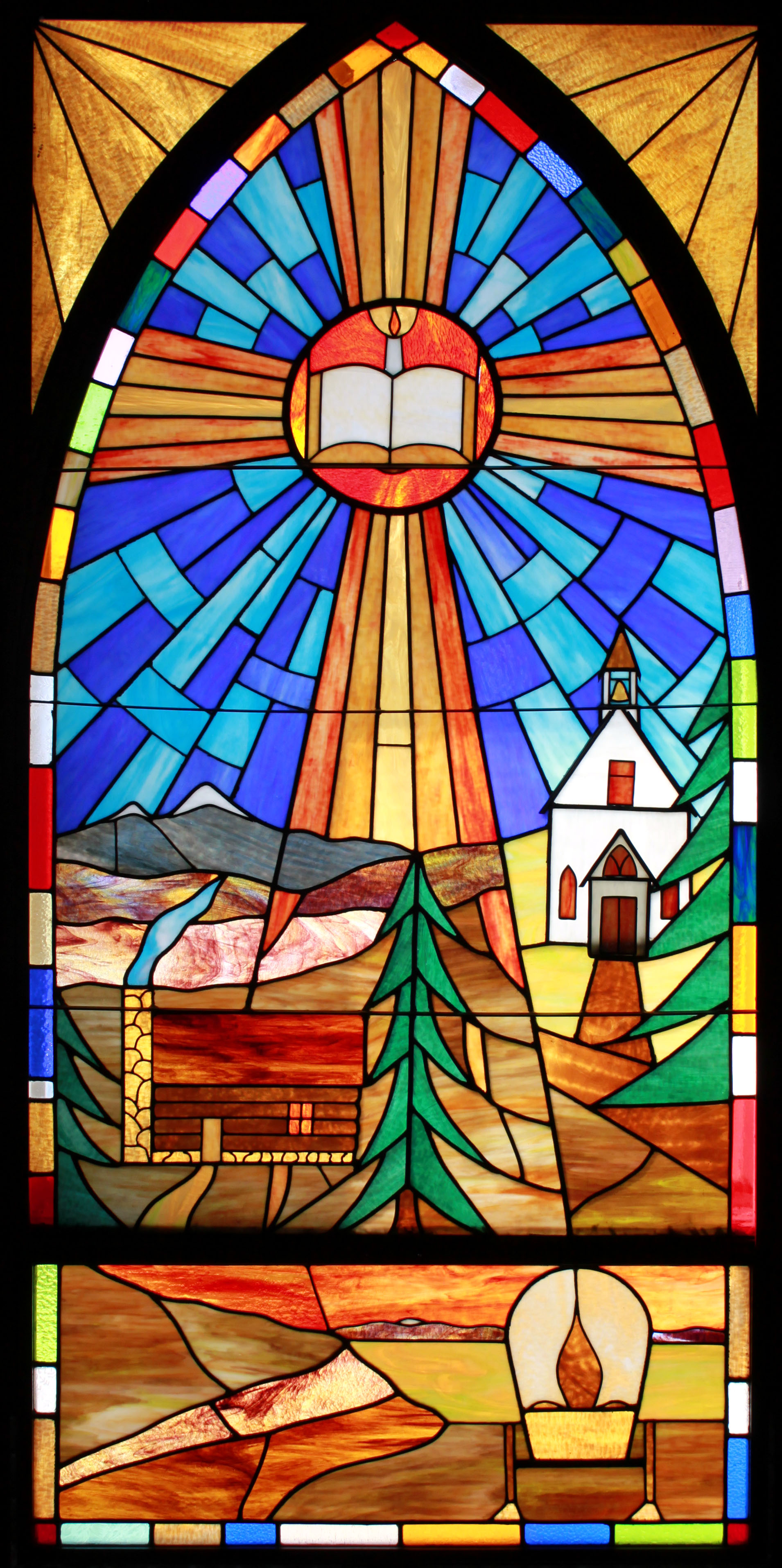 cross stained glass