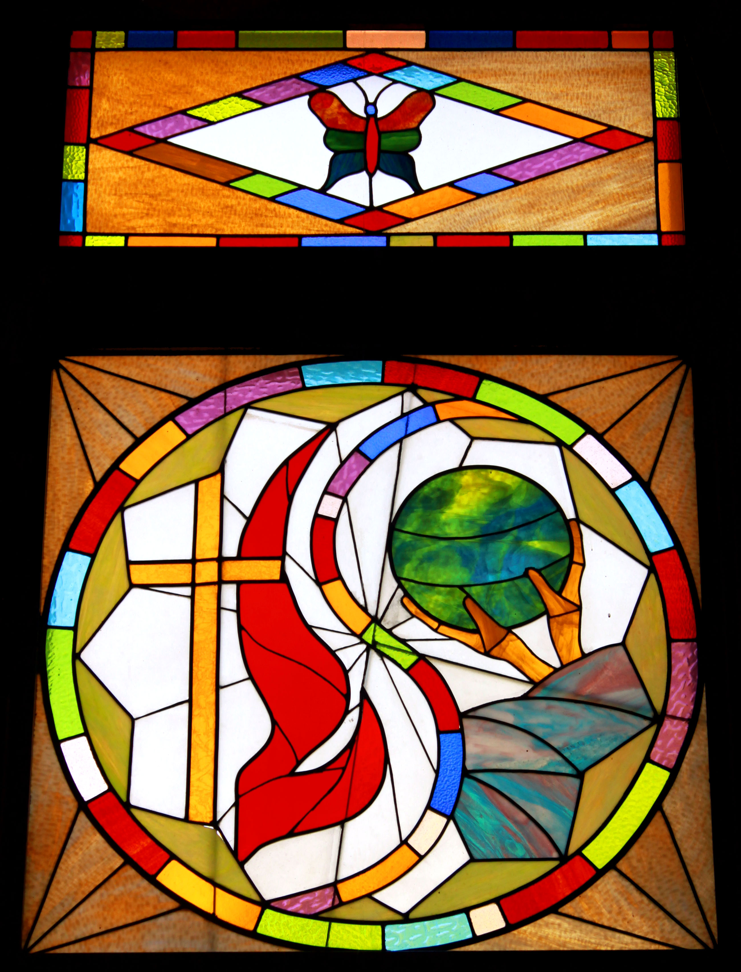 Circle of Eternity stained glass