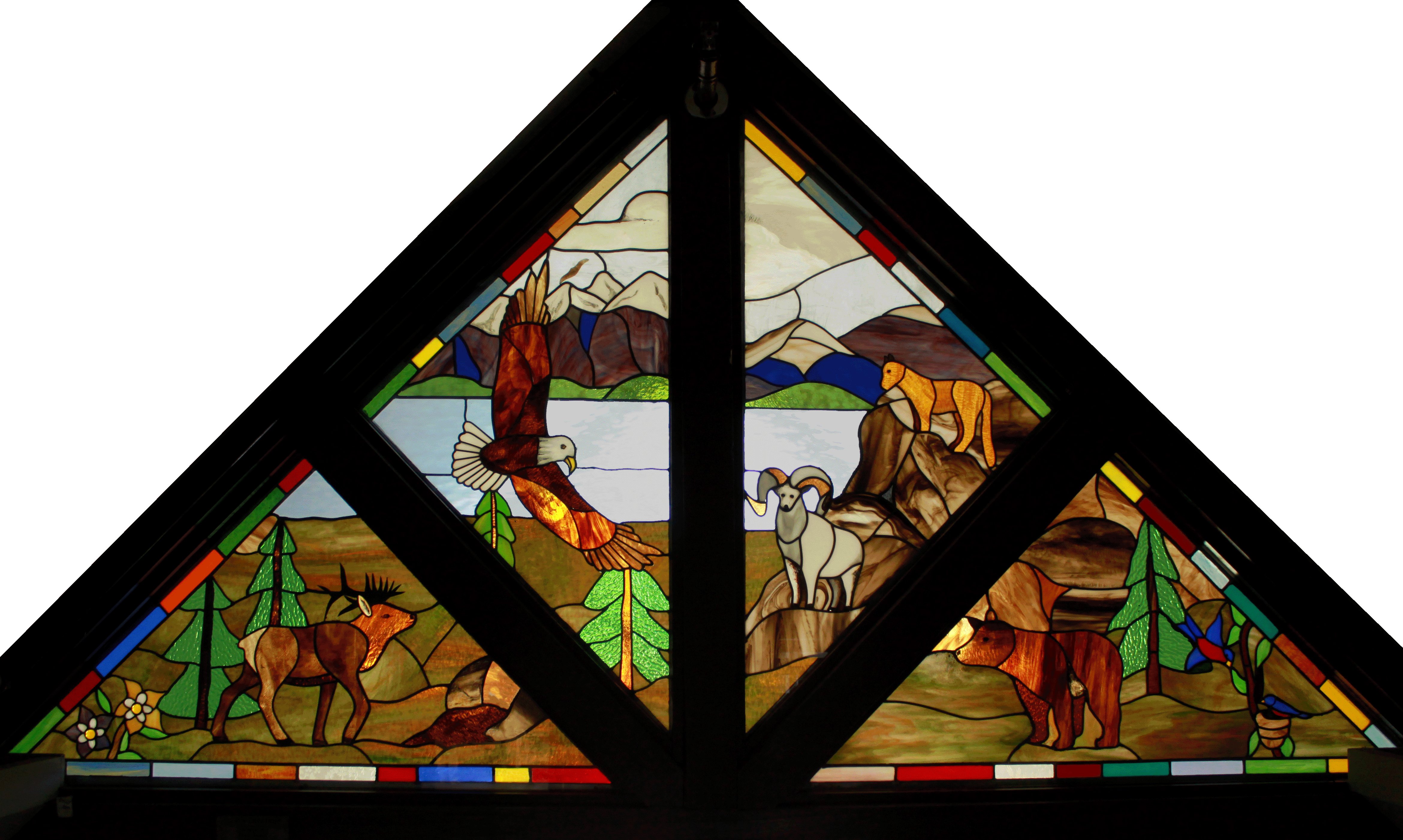 god's creatures stained glass