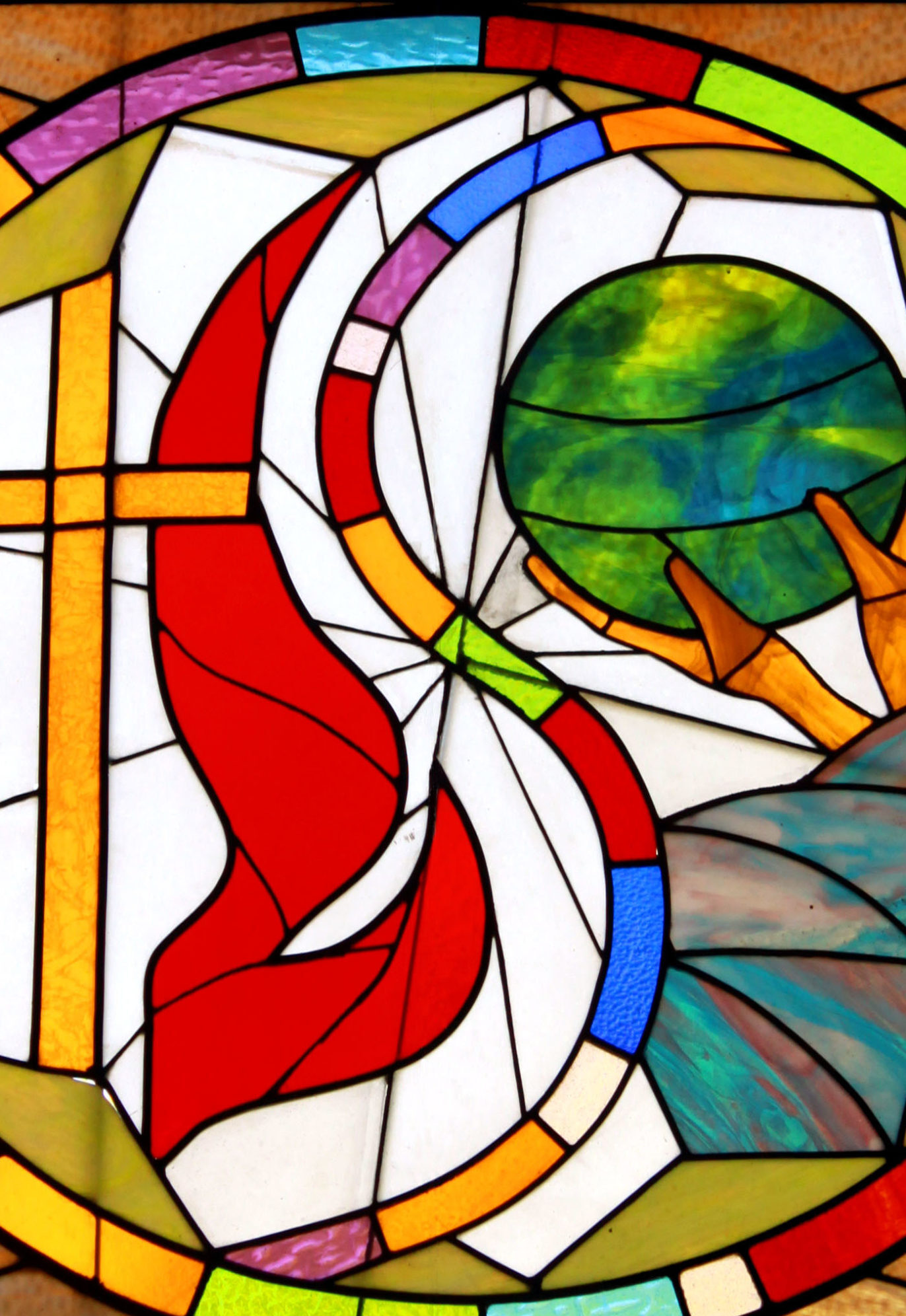 Circle of Eternity stained glass