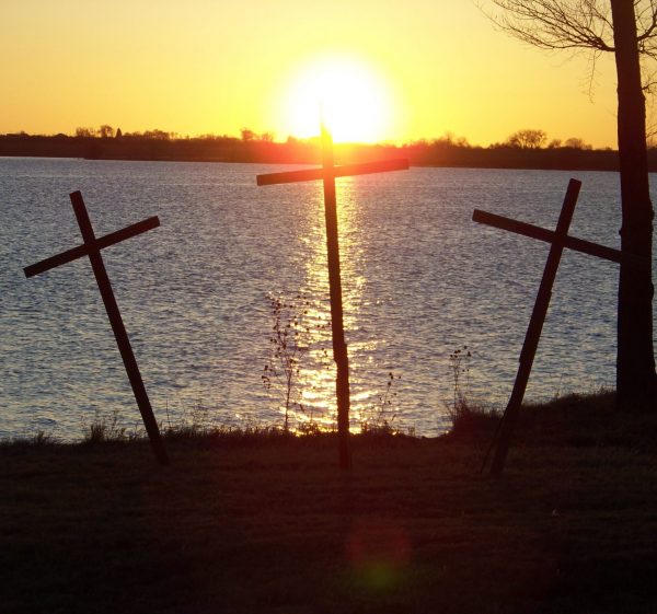 Sunrise Behind Cross