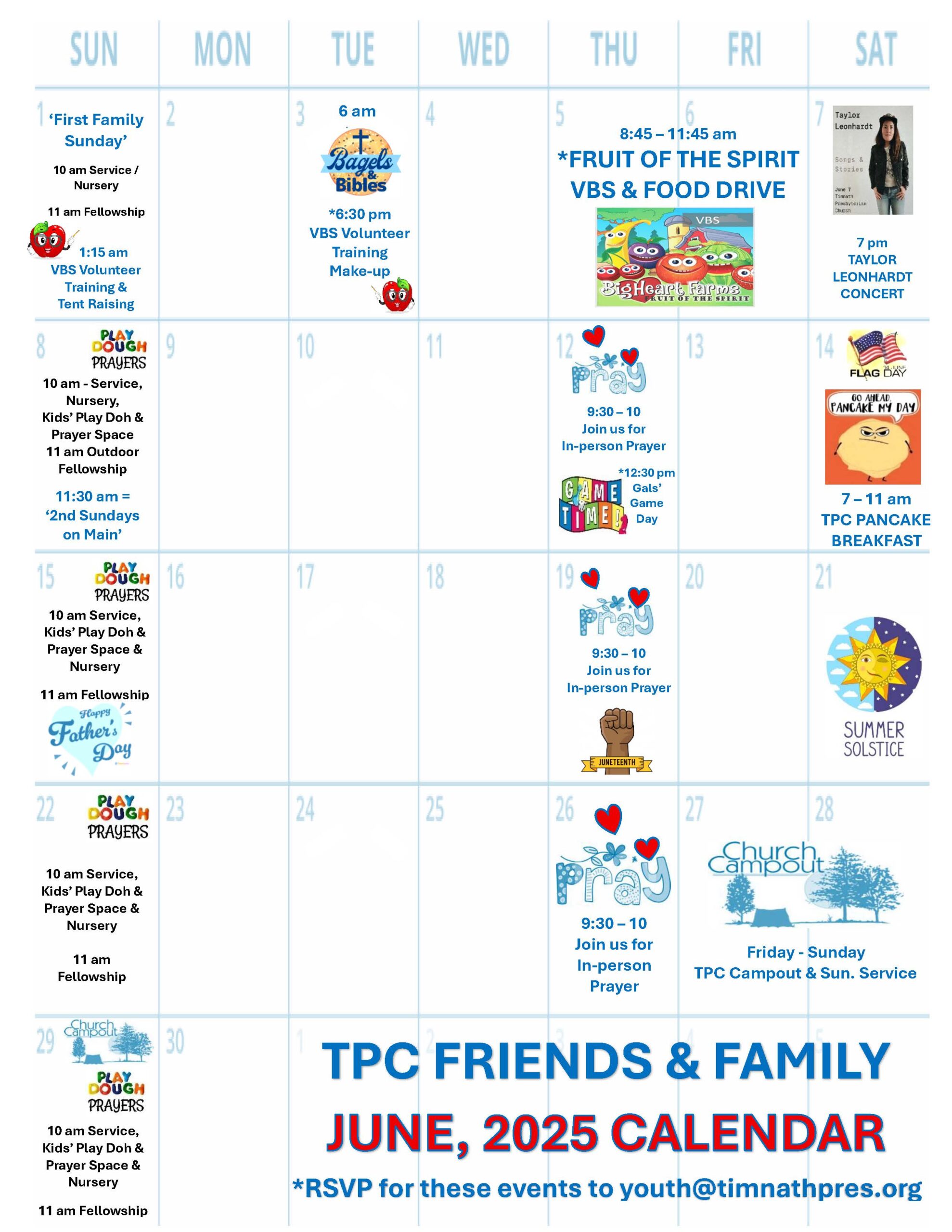 TIMNATH PRESBYTERIAN CHURCH JUNE FAMILY CALENDAR