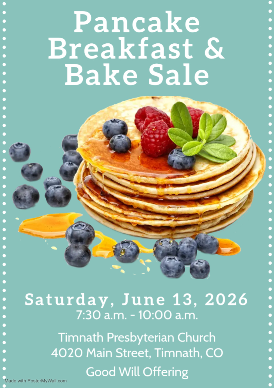pancake breakfast at timnath presbyterian church