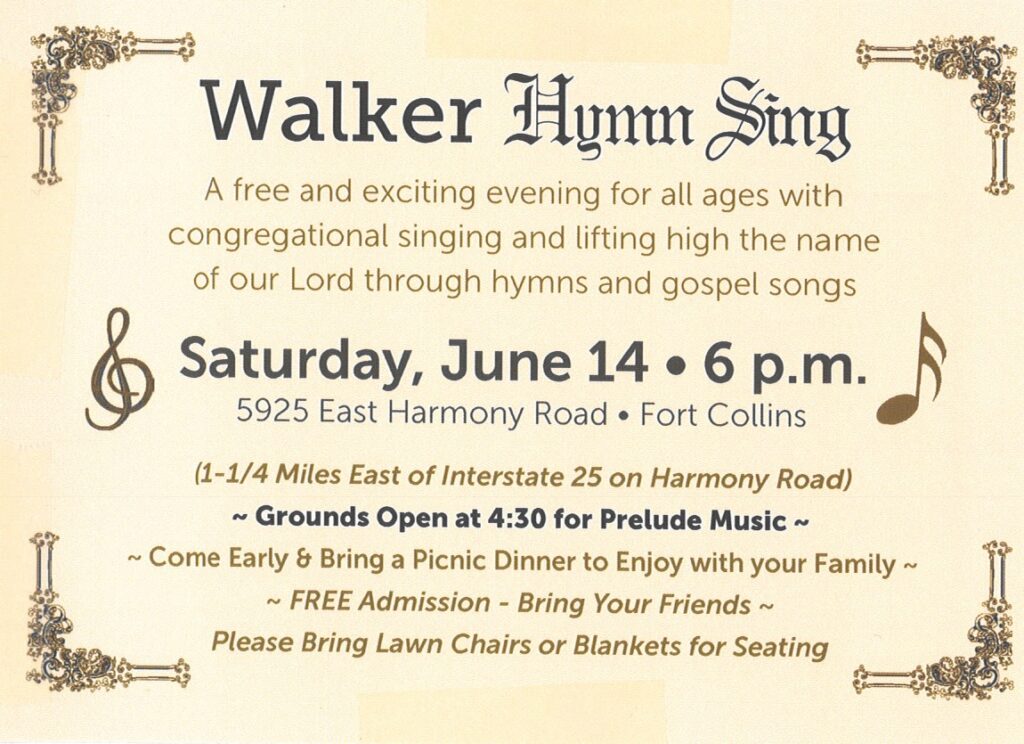 walker hymn sing